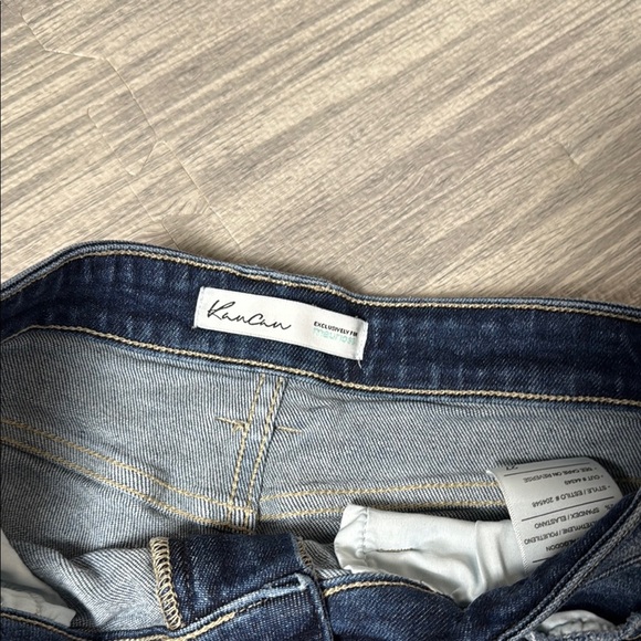 KanCan Blue Jean Shorts with Distressed Hem Size 27 - Picture 3 of 6
